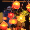 Autumn Maple Leaf Pumpkin Fairy String Lights