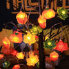Autumn Maple Leaf Pumpkin Fairy String Lights