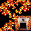 Lighted Fall Leaf Garland
