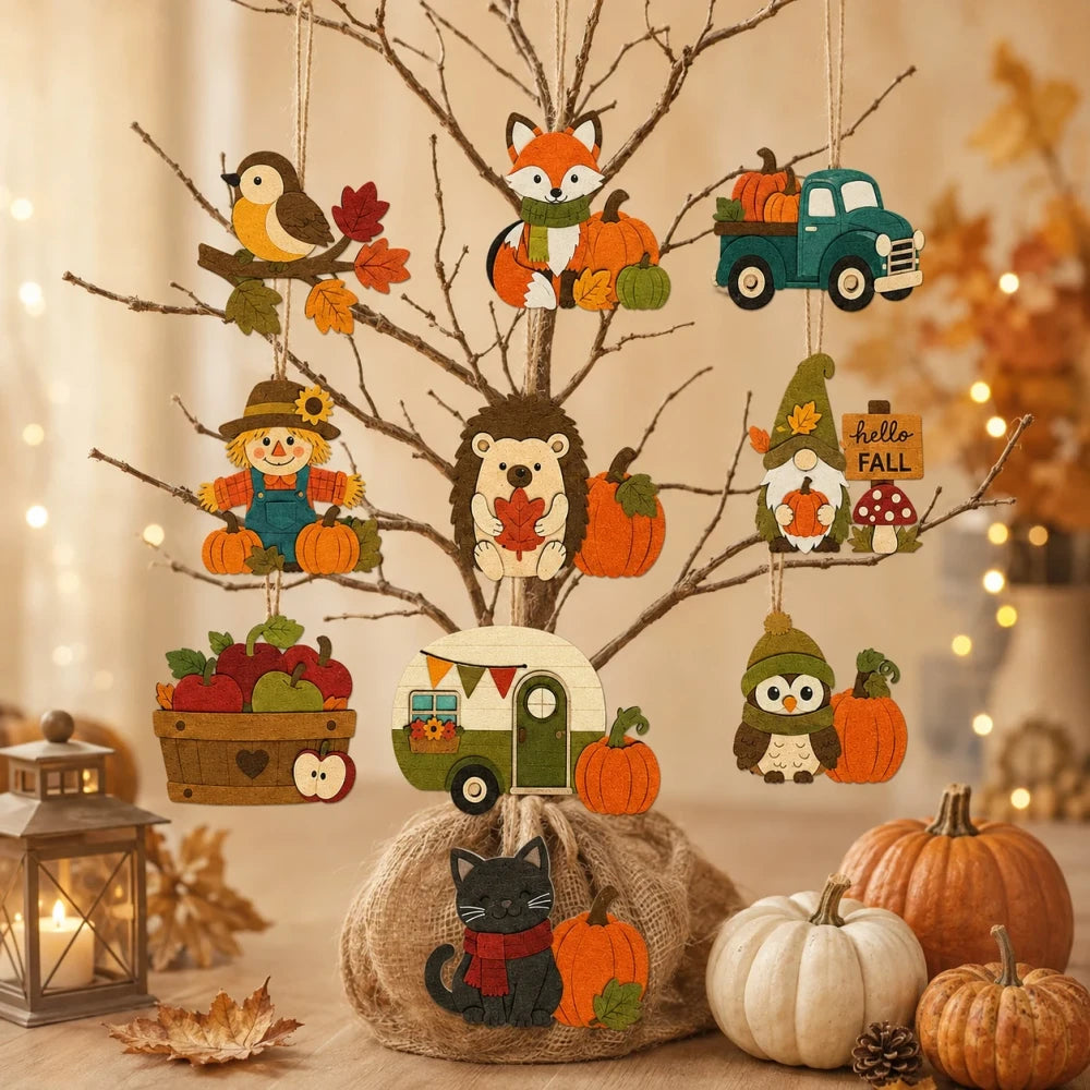 Felt Fall Hanging Ornaments