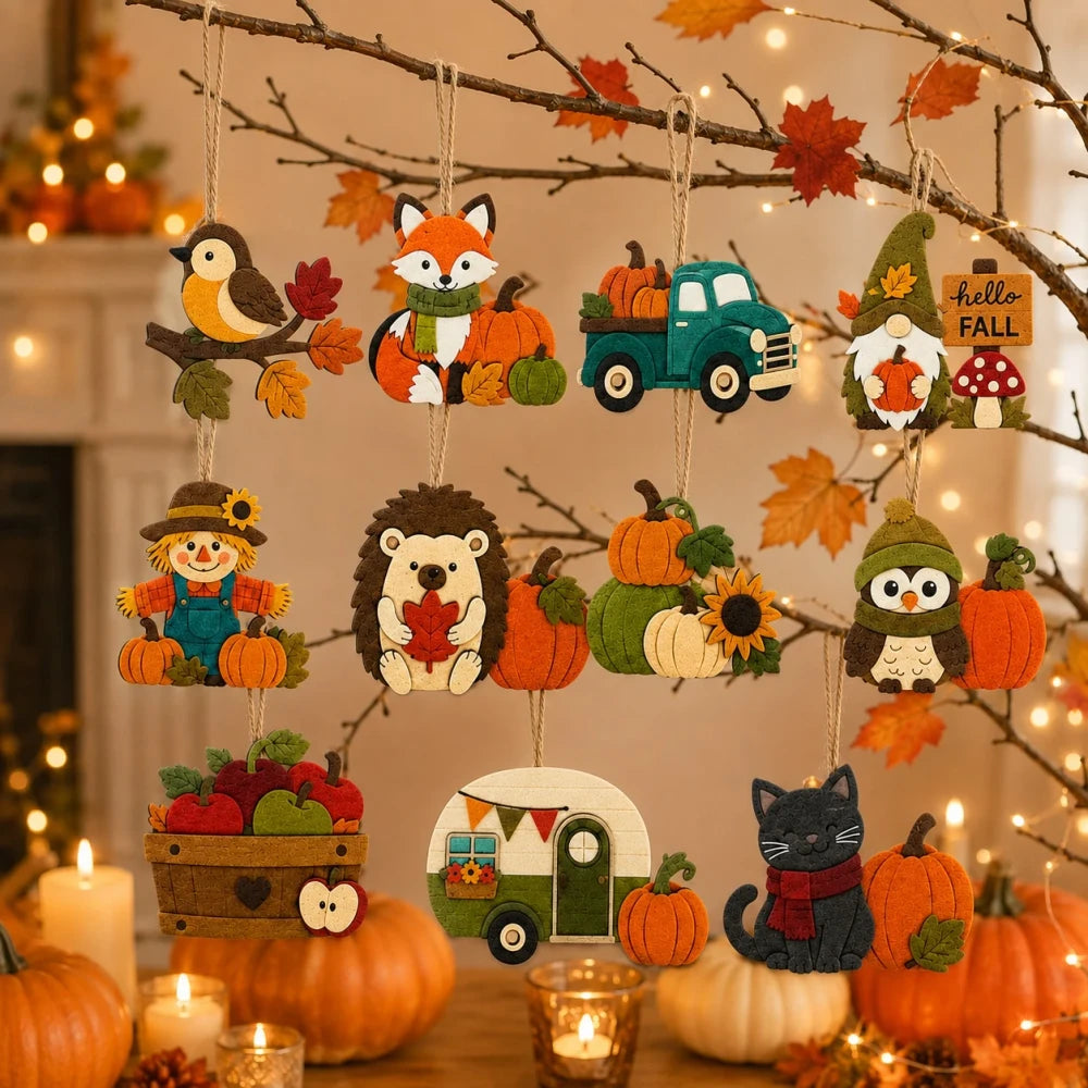 Felt Fall Hanging Ornaments