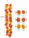 Artificial Fall Maple Leaf Garland
