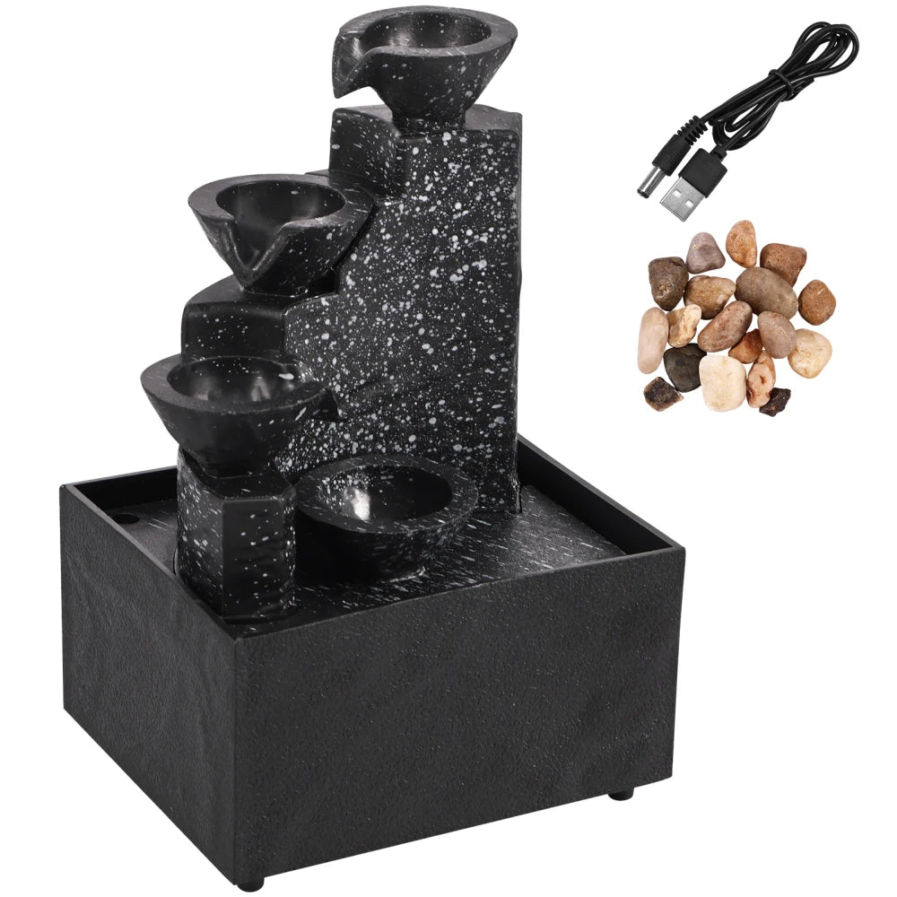 Tabletop Waterfall Fountain Ornament