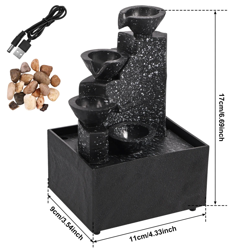 Tabletop Waterfall Fountain Ornament