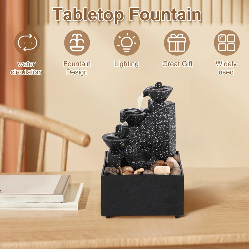 Tabletop Waterfall Fountain Ornament