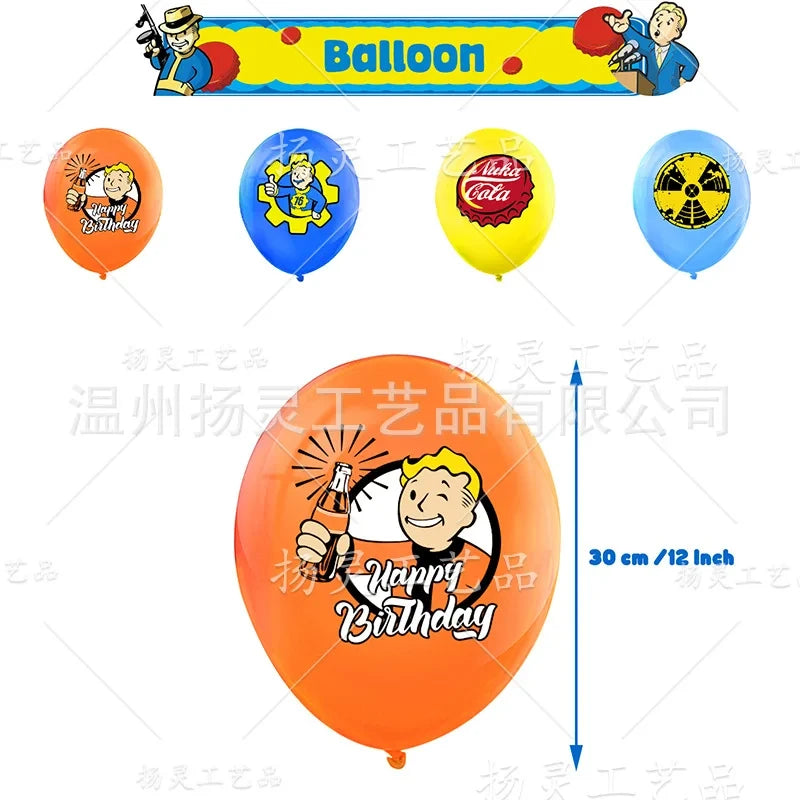 Fall Out Game Birthday Party Decoration Kit