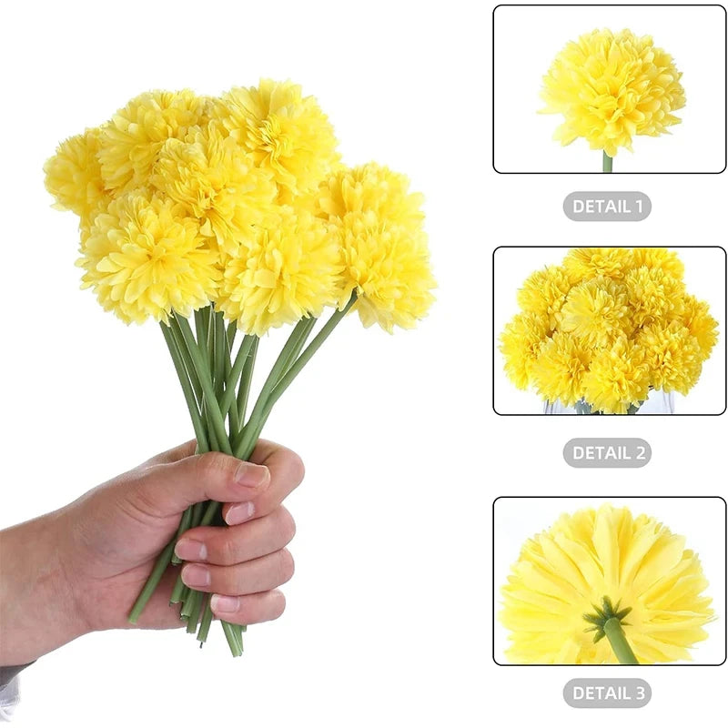 Silk Chrysanthemum Artificial Fall Flower Bouquet