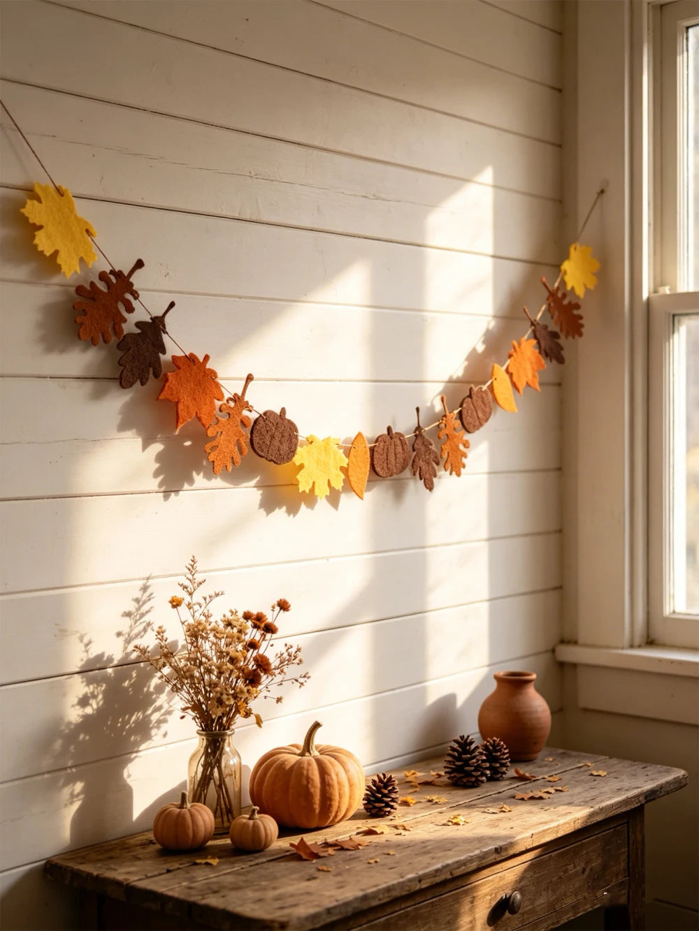 Fall Leaf Garland Wall Hanging
