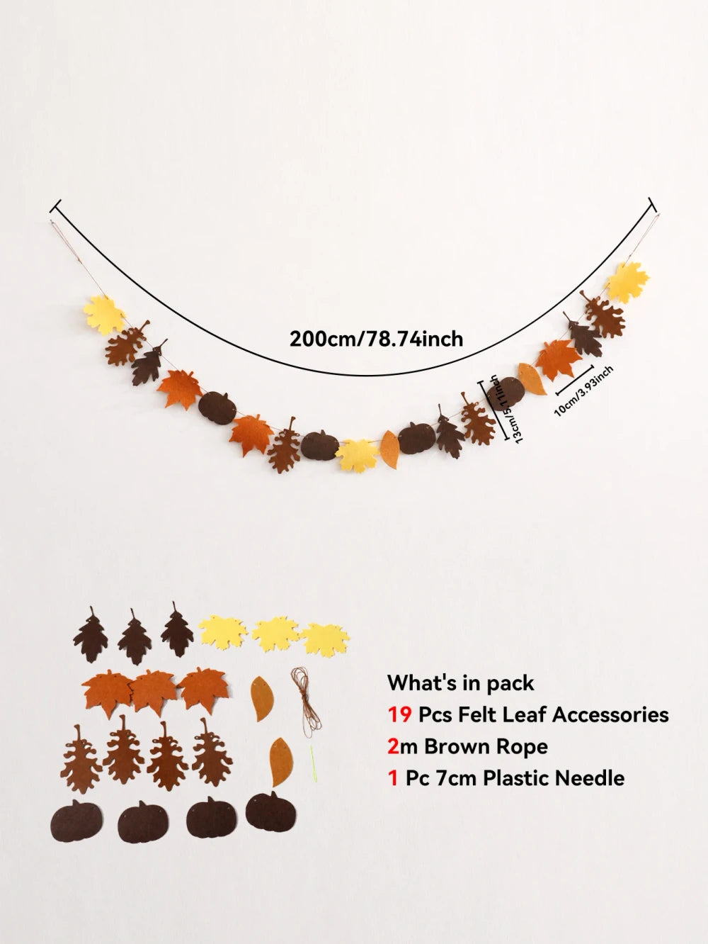 Fall Leaf Garland Wall Hanging