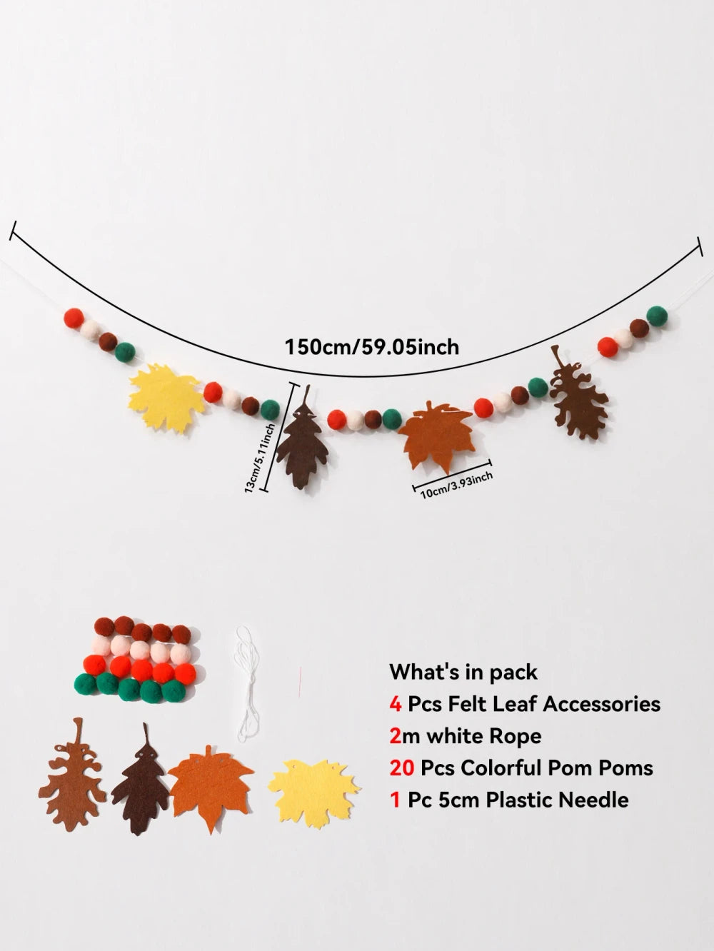 Fall Leaf Garland Wall Hanging