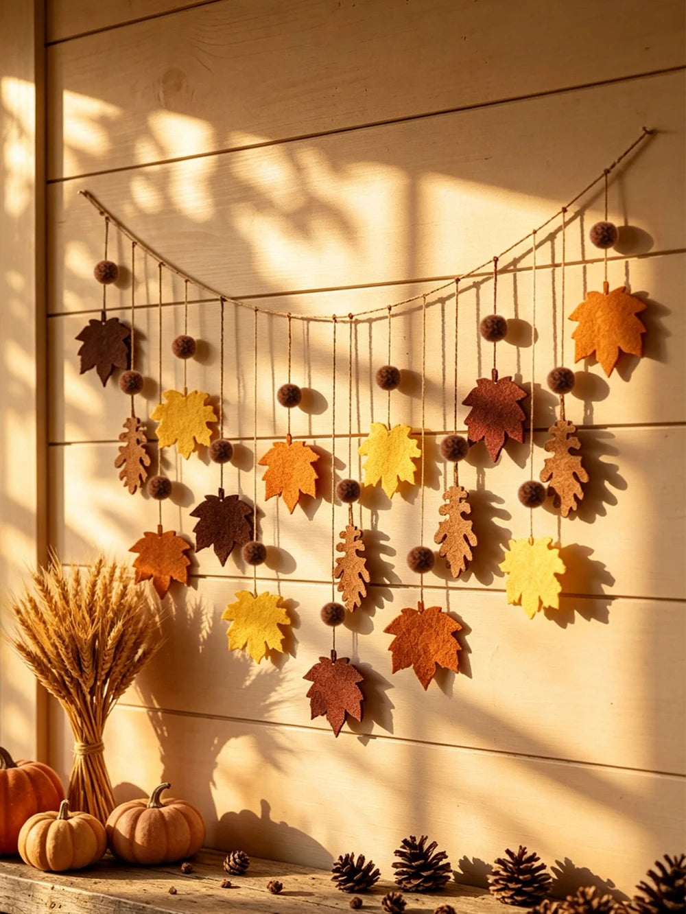 Fall Leaf Garland Wall Hanging