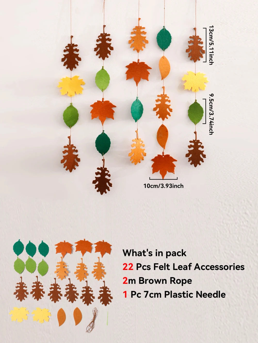 Fall Leaf Garland Wall Hanging