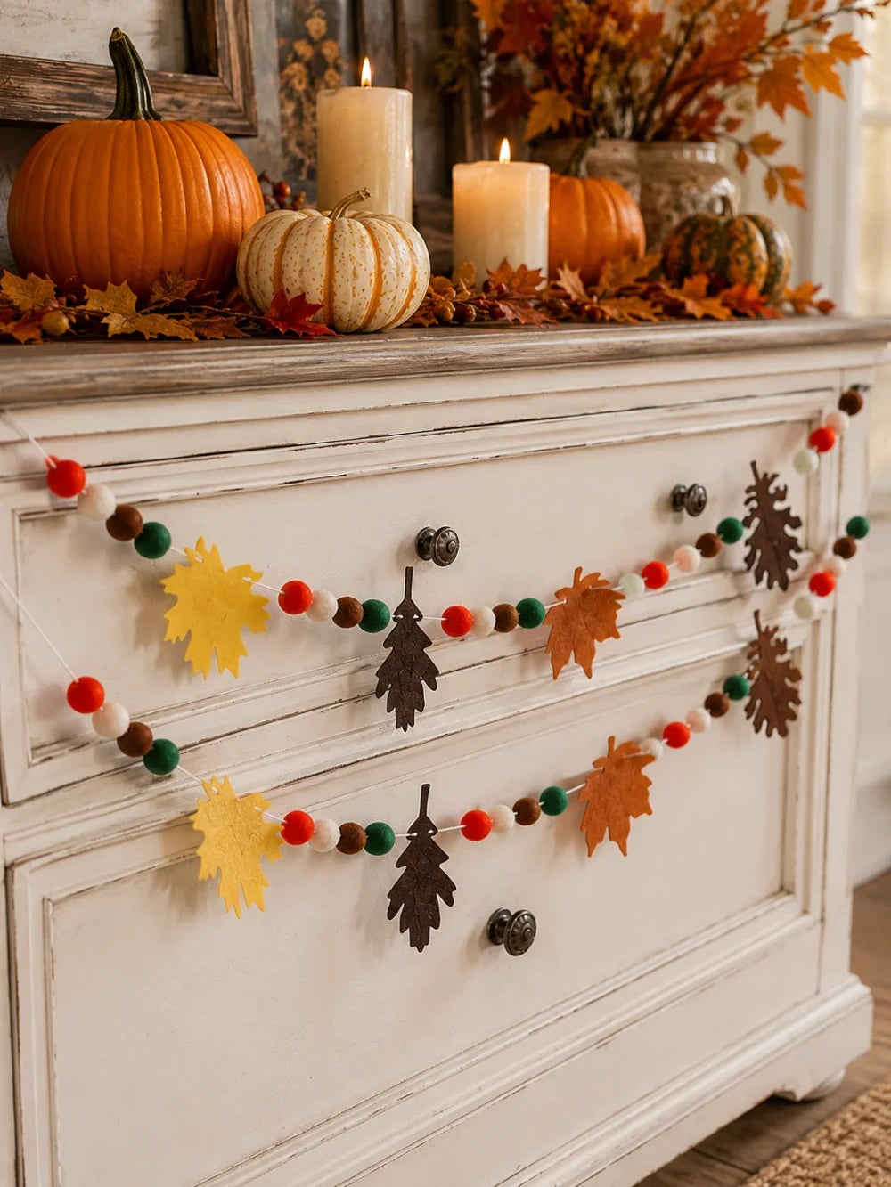 Fall Leaf Garland Wall Hanging