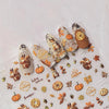 Autumn 5D Embossed Nail Art Stickers