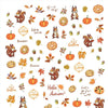 Autumn 5D Embossed Nail Art Stickers